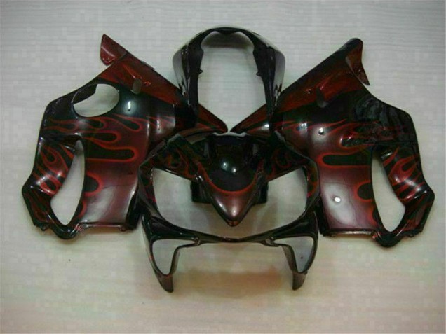 2004-2007 Red Flame Honda CBR600 F4i Bike Fairings Canada