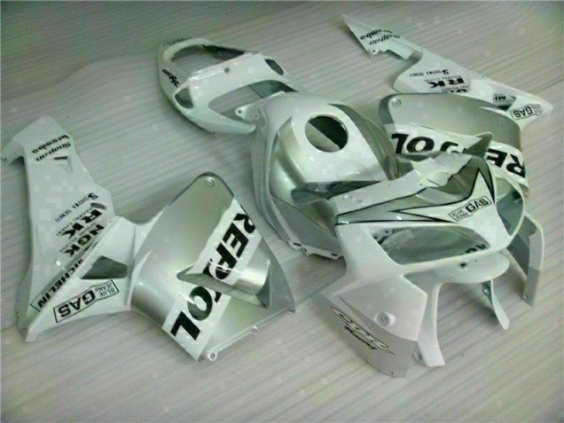 2005-2006 White Repsol Honda CBR600RR Motorbike Fairing Kits Canada