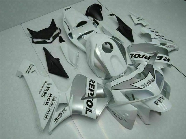 2005-2006 White Repsol Honda CBR600RR Bike Fairings & Bodywork Canada 2005-2006 White Repsol Honda CBR600RR Bike Fairings & Bodywork Canada