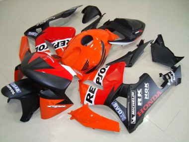 2005-2006 Matte Black Repsol Race Honda CBR600RR Motorcycle Fairing Kit Canada