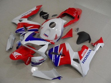 2005-2006 White Blue Red Motul HRC Honda CBR600RR Moto Fairings Canada