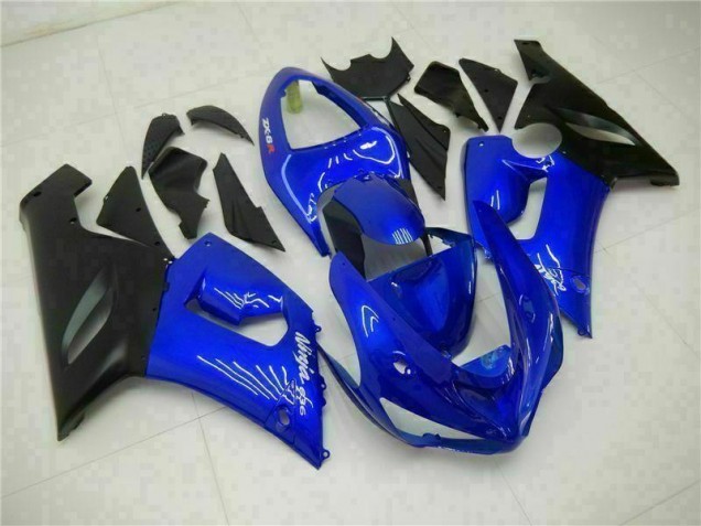 2005-2006 Blue Kawasaki ZX6R Motorcycle Fairing Kit Canada 2005-2006 Blue Kawasaki ZX6R Motorcycle Fairing Kit Canada
