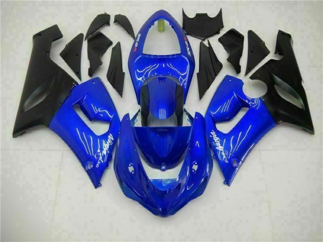 2005-2006 Blue Kawasaki ZX6R Motorcycle Fairing Kit Canada 2005-2006 Blue Kawasaki ZX6R Motorcycle Fairing Kit Canada