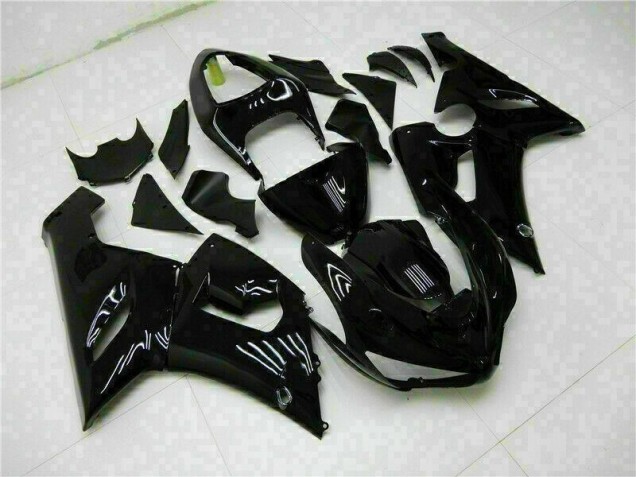 2005-2006 Glossy Black Kawasaki ZX6R Motor Fairings Canada