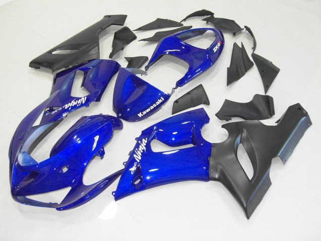 2005-2006 Blue Black Kawasaki ZX6R Motorcycle Fairing Canada