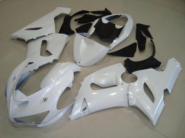 2005-2006 Dark Pearl White Kawasaki ZX6R Motorbike Fairing Canada