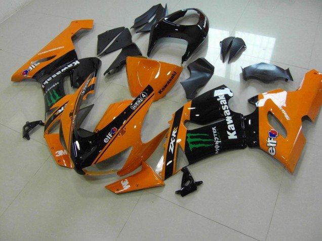 2005-2006 Orange Monster Kawasaki ZX6R Bike Fairing Canada