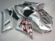 2005-2006 Silver Red Flames Kawasaki ZX6R Motorcycle Fairings Canada