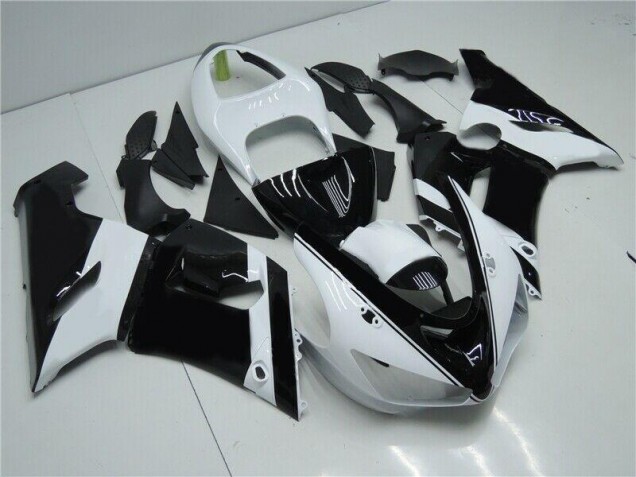 2005-2006 Kawasaki Ninja ZX6R Motorcycle Fairings MF0551 - Black White Canada 2005-2006 Kawasaki Ninja ZX6R Motorcycle Fairings MF0551 - Black White Canada