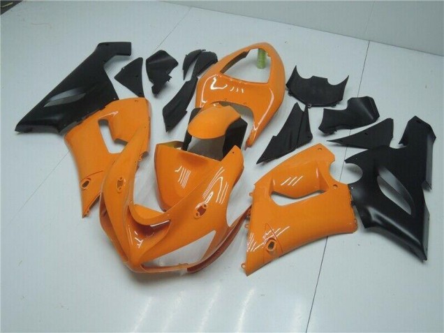 2005-2006 Orange Black Kawasaki ZX6R Bike Fairings Canada