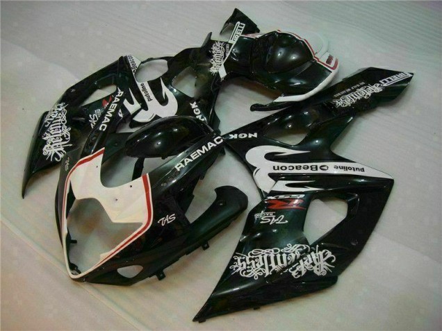 2005-2006 White Black Suzuki GSXR 1000 Motorcycle Fairings Kit Canada