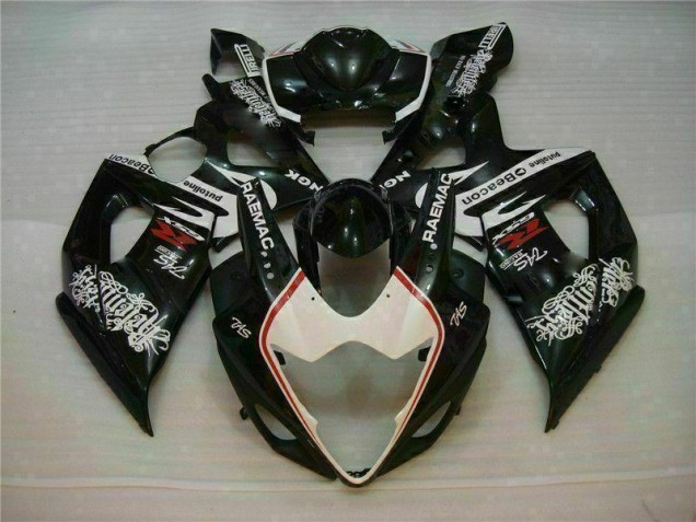 2005-2006 White Black Suzuki GSXR 1000 Motorcycle Fairings Kit Canada