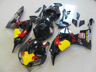 2006-2007 Black Red Bull Honda CBR1000RR Bike Fairing Kit Canada