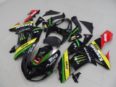 2006-2007 Black Yellow Monster Kawasaki ZX10R Motorcycle Replacement Fairings Canada
