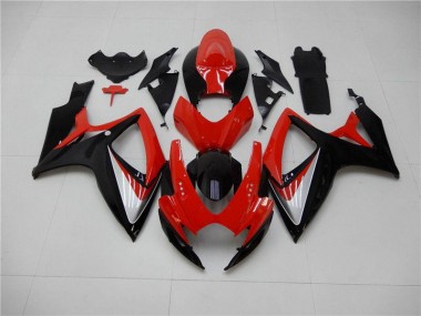 2006-2007 Red Black Suzuki GSXR 600/750 Replacement Motorcycle Fairings Canada