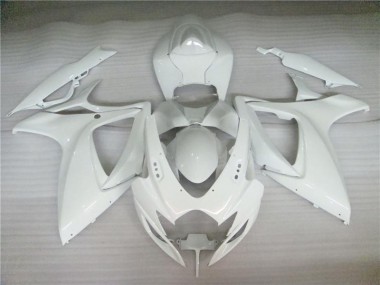 2006-2007 Pearl White Suzuki GSXR 600/750 Motorbike Fairing Canada