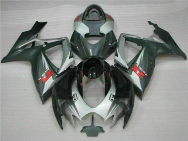 2006-2007 Silver Black Suzuki GSXR 600/750 Motorcycle Fairings Kits Canada