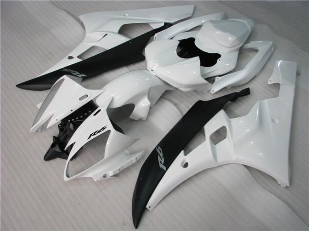 2006-2007 White Black Yamaha YZF R6 Motorcycle Bodywork Canada 2006-2007 White Black Yamaha YZF R6 Motorcycle Bodywork Canada