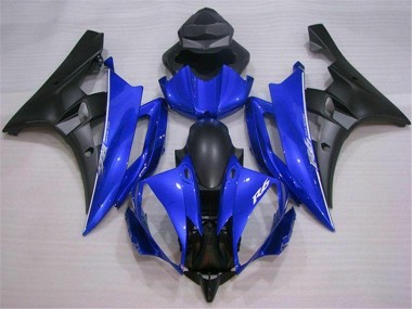 2006-2007 Blue Black Yamaha YZF R6 Motor Fairings Canada