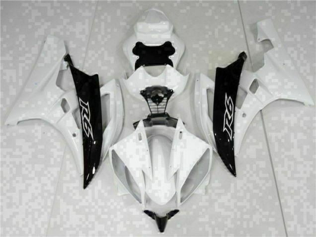 2006-2007 White Black Yamaha YZF R6 Bike Fairings Canada 2006-2007 White Black Yamaha YZF R6 Bike Fairings Canada