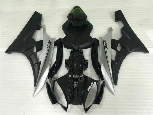2006-2007 Silver Black Yamaha YZF R6 Motorbike Fairing Canada 2006-2007 Silver Black Yamaha YZF R6 Motorbike Fairing Canada