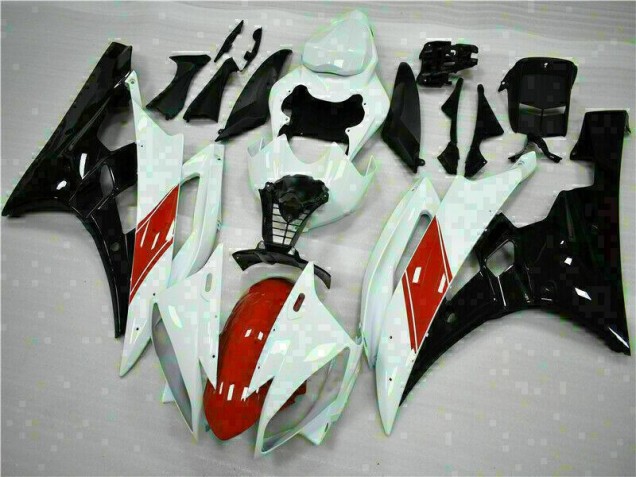 2006-2007 White Yamaha YZF R6 Replacement Motorcycle Fairings Canada 2006-2007 White Yamaha YZF R6 Replacement Motorcycle Fairings Canada