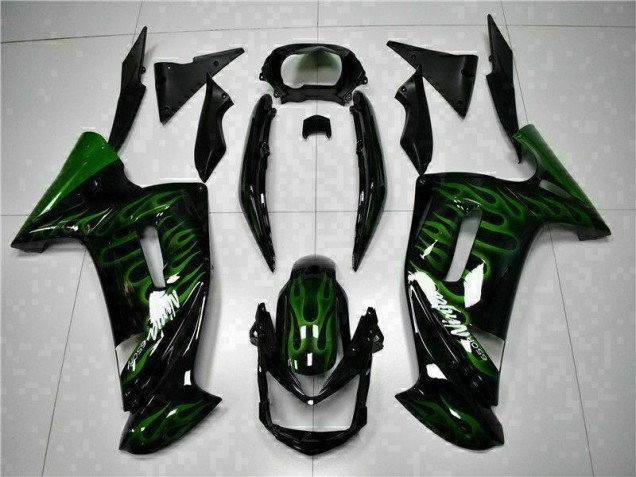 2006-2008 Green Flame Kawasaki EX650 Motorcycle Fairing Kits Canada