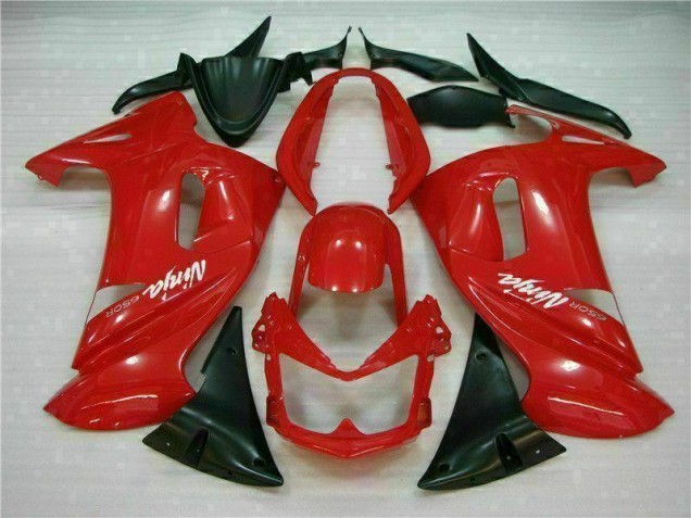2006-2008 Glossy Red Kawasaki EX650 Motorbike Fairing Canada
