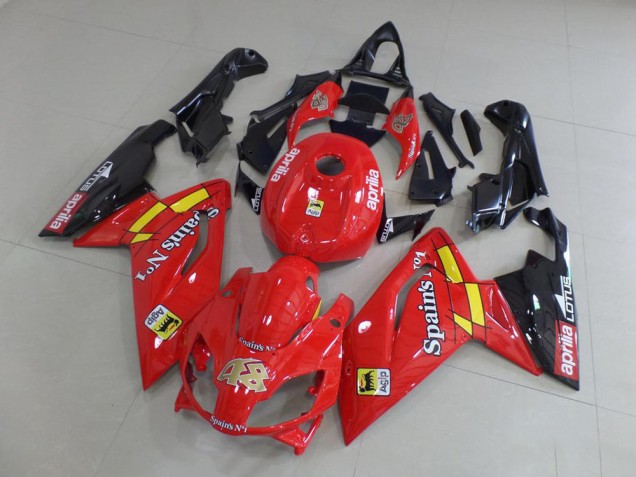 2006-2011 Red and Black Aprilia RS125 Motorcycle Fairing Kit Canada 2006-2011 Red and Black Aprilia RS125 Motorcycle Fairing Kit Canada