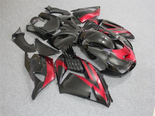 2006-2011 Black Red Kawasaki ZX14R ZZR1400 Bike Fairings Canada 2006-2011 Black Red Kawasaki ZX14R ZZR1400 Bike Fairings Canada