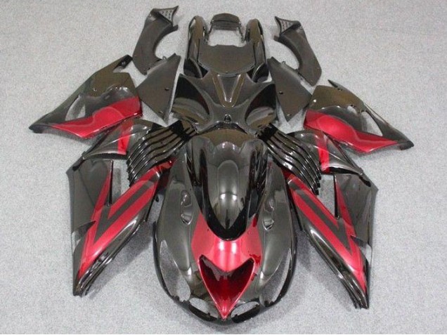 2006-2011 Black Red Kawasaki ZX14R ZZR1400 Bike Fairings Canada 2006-2011 Black Red Kawasaki ZX14R ZZR1400 Bike Fairings Canada