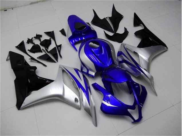 2007-2008 Blue Silver Black Honda CBR600RR Replacement Motorcycle Fairings Canada 2007-2008 Blue Silver Black Honda CBR600RR Replacement Motorcycle Fairings Canada