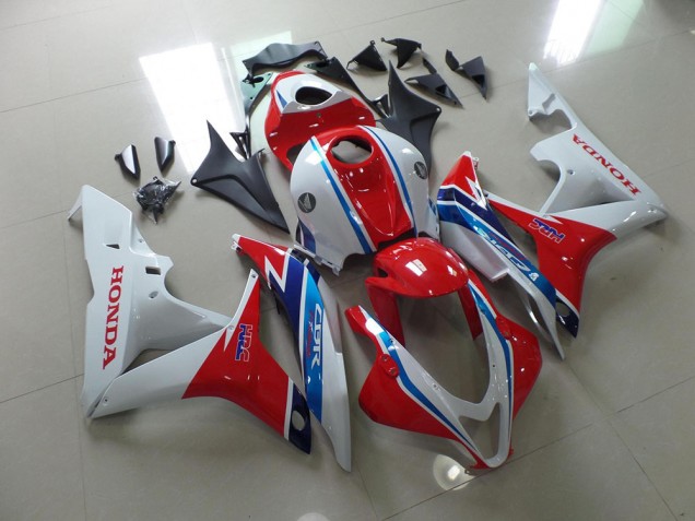 2007-2008 White Red Blue HRC Honda CBR600RR Bike Fairing Kit Canada 2007-2008 White Red Blue HRC Honda CBR600RR Bike Fairing Kit Canada