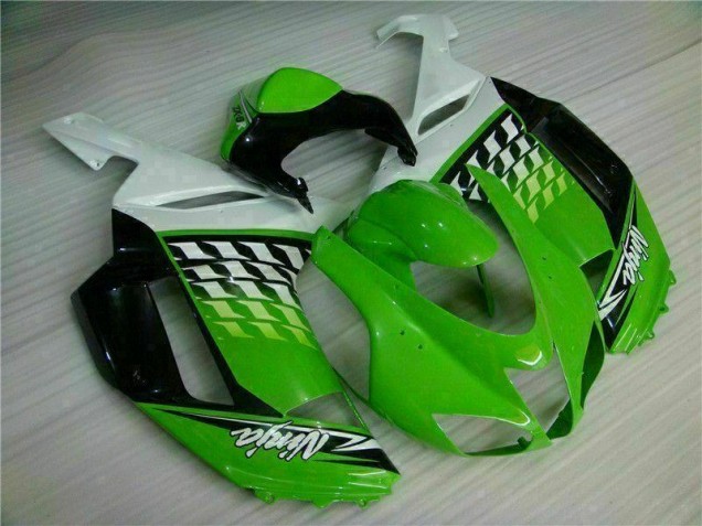 2007-2008 Green White Ninja Kawasaki ZX6R Motorbike Fairing Canada 2007-2008 Green White Ninja Kawasaki ZX6R Motorbike Fairing Canada
