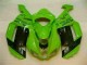 2007-2008 Green Black Dunlop Kawasaki ZX6R Motorbike Fairing Kits Canada
