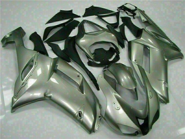 2007-2008 Silver Kawasaki ZX6R Motorcycle Fairings Kits Canada