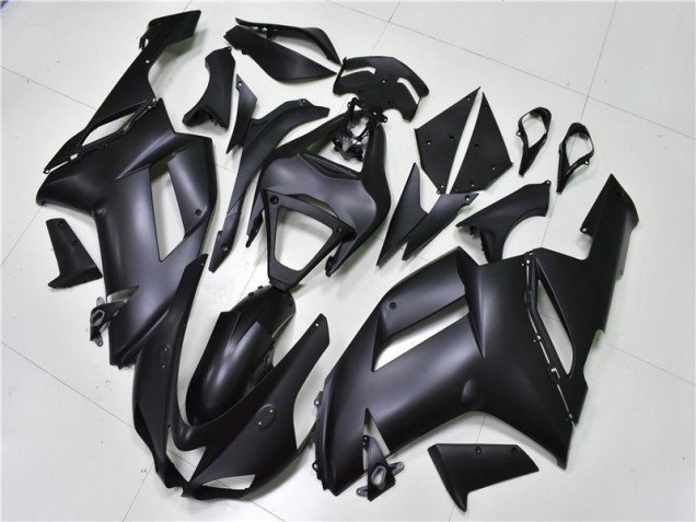 2007-2008 Matte Black Kawasaki ZX6R Bike Fairing Kit Canada