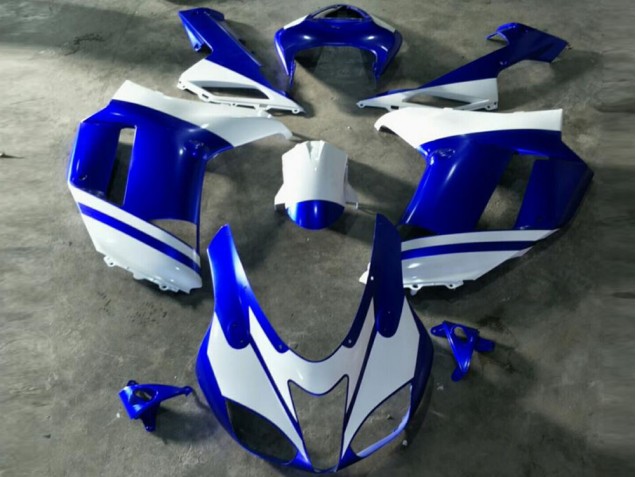 2007-2008 Blue White Kawasaki ZX6R Motorcycle Replacement Fairings Canada