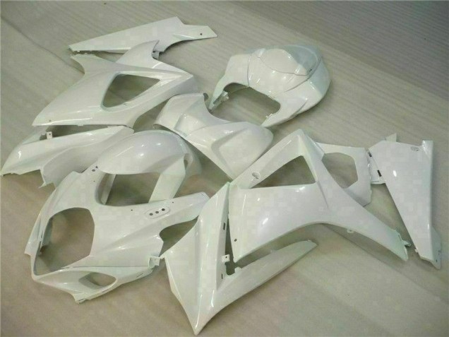 2007-2008 White Suzuki GSXR 1000 K7 Motorcycle Fairing Canada