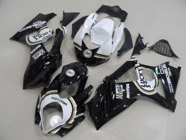 2007-2008 Black Lucky Strike Suzuki GSXR 1000 K7 Bike Fairings Canada 2007-2008 Black Lucky Strike Suzuki GSXR 1000 K7 Bike Fairings Canada