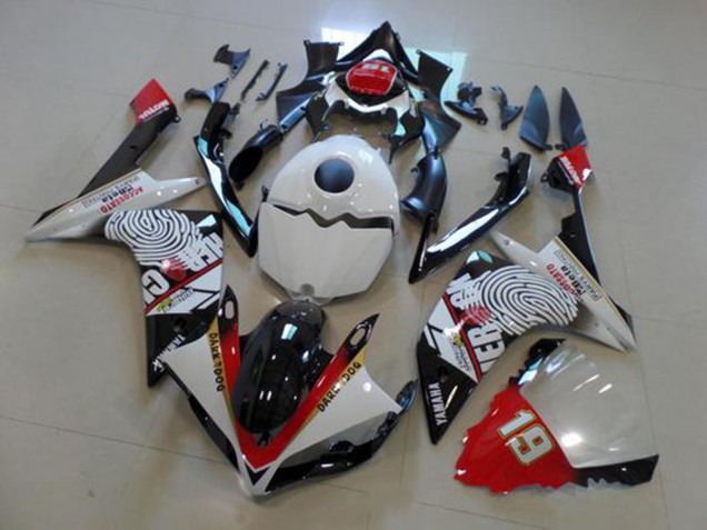 2007-2008 Black White Red Yamaha YZF R1 Motor Fairings Canada 2007-2008 Black White Red Yamaha YZF R1 Motor Fairings Canada