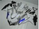 2008-2010 White Silver Blue Suzuki GSXR 600/750 Motorcycle Fairings Kit Canada