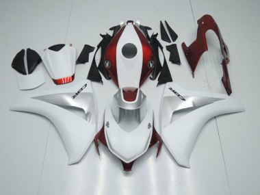 2008-2011 Candy Red White and Silver Honda CBR1000RR Motorcycle Fairing Kits Canada