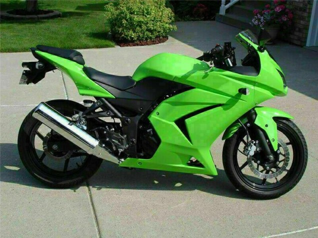 2008-2012 Green Kawasaki EX250 Motorcycle Fairings Kits Canada 2008-2012 Green Kawasaki EX250 Motorcycle Fairings Kits Canada