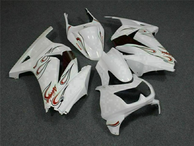 2008-2012 White Red Kawasaki EX250 Motorcylce Fairings Canada 2008-2012 White Red Kawasaki EX250 Motorcylce Fairings Canada