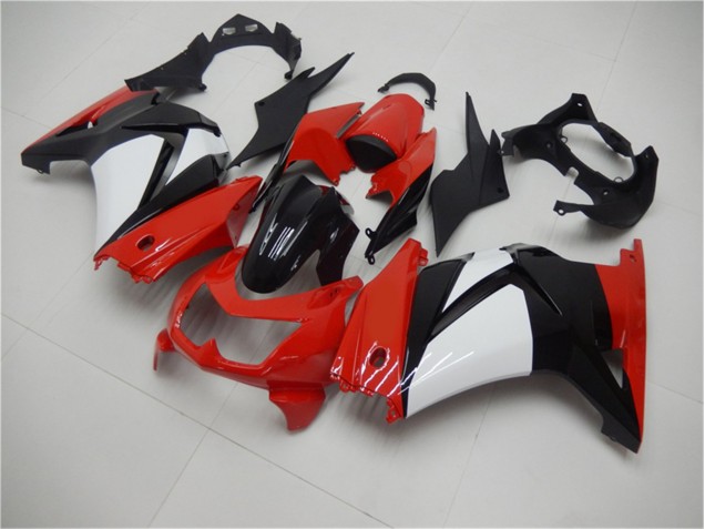 2008-2012 Red Black White Kawasaki EX250 Motorcycle Fairings Canada 2008-2012 Red Black White Kawasaki EX250 Motorcycle Fairings Canada