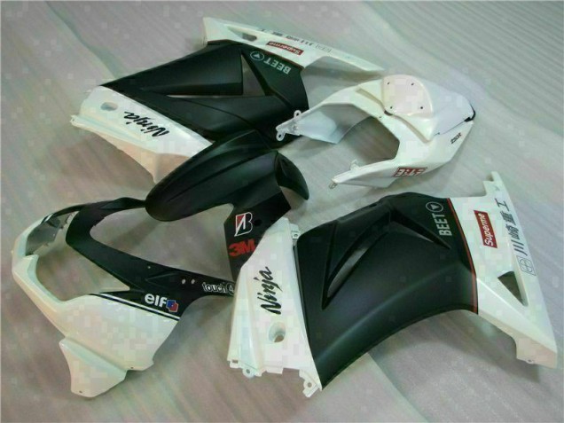 2008-2012 White Black Ninja 3M Kawasaki EX250 Motorcycle Fairings Canada 2008-2012 White Black Ninja 3M Kawasaki EX250 Motorcycle Fairings Canada