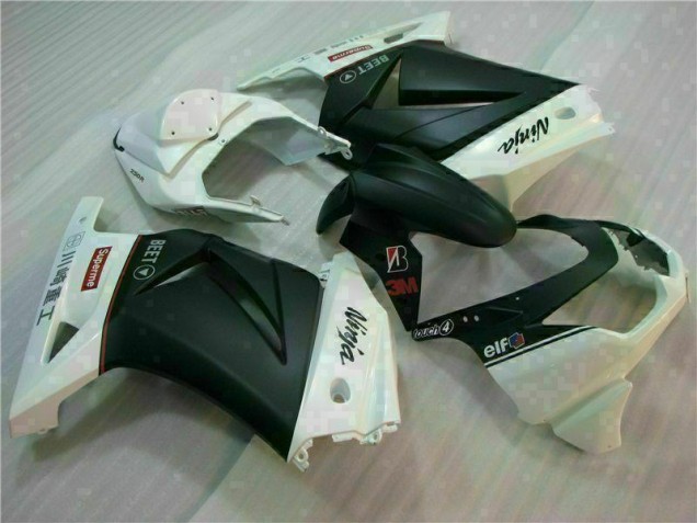 2008-2012 White Black Ninja 3M Kawasaki EX250 Motorcycle Fairings Canada 2008-2012 White Black Ninja 3M Kawasaki EX250 Motorcycle Fairings Canada