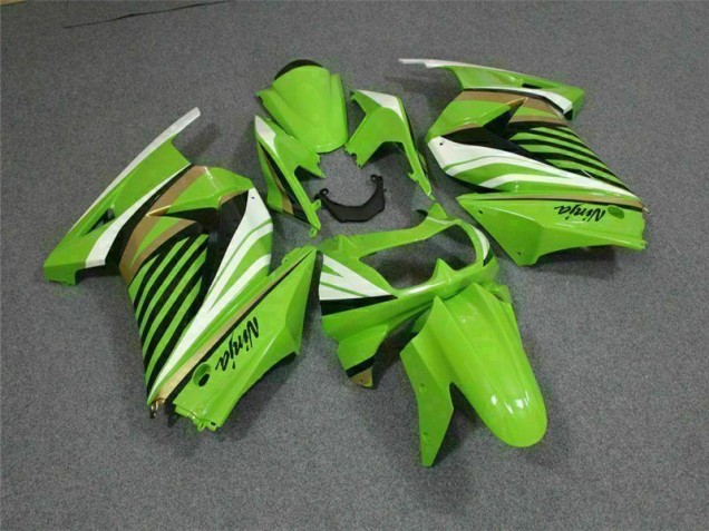 2008-2012 Green White Black Ninja Kawasaki EX250 Replacement Motorcycle Fairings Canada