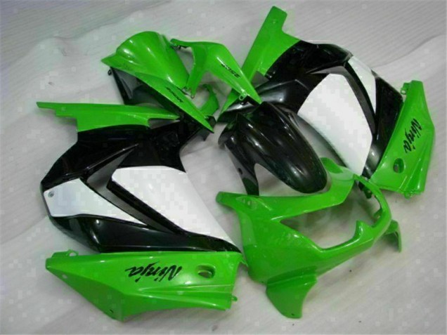 2008-2012 Green Black Ninja Kawasaki EX250 Moto Fairings Canada 2008-2012 Green Black Ninja Kawasaki EX250 Moto Fairings Canada